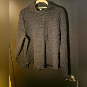 J. Crew black quilted sweater